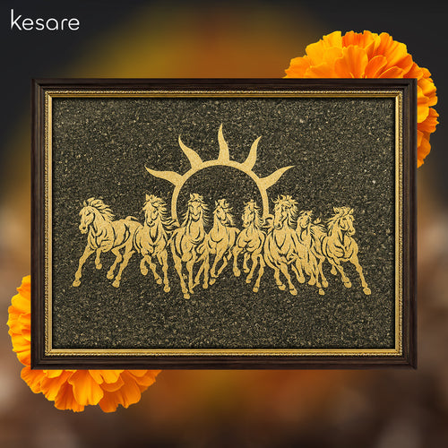 Kesare 7 Horses on Pyrite Frame
