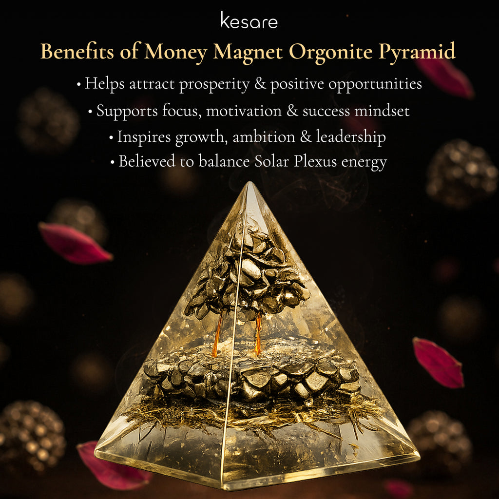 Kesare Money Magnet Pyramid I crystal pyramid 
