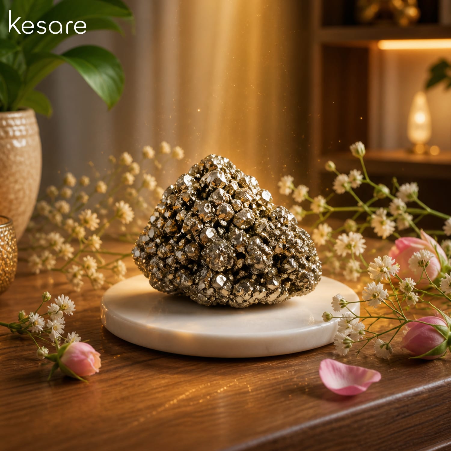 Kesare pyrite stone I pyrite crystal I raw pyrite stone